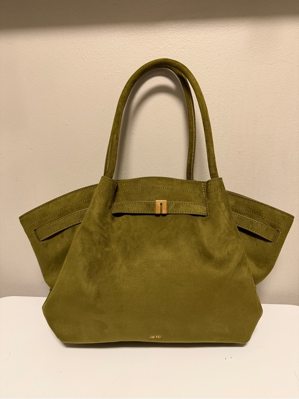 JW Pei Hana Medium Suede Tote Bag